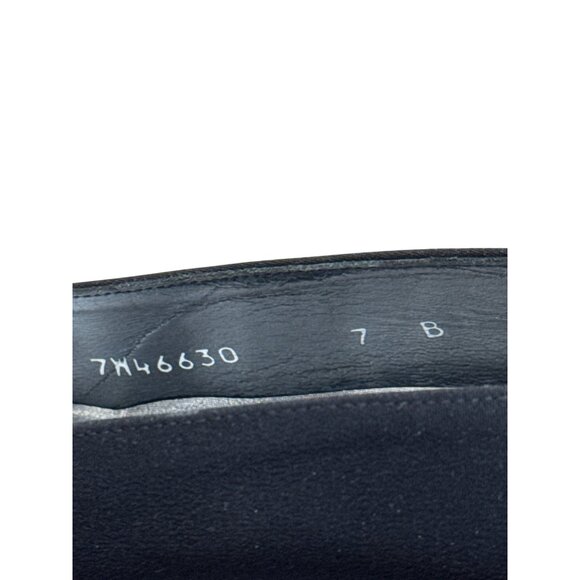 Stuart Weitzman Womens Black Leather Heeled 2.5 " Shoes  Size 7B SKU 7482 - Picture 4 of 11